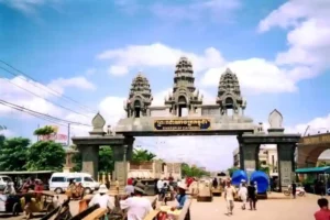 Grenzkontrollpunkt Zwischen Thailand Und Kambodscha Wiedereröffnet