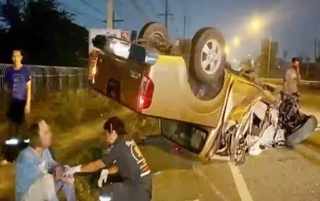 Amerikaner bei Autounfall in Pattaya verletzt