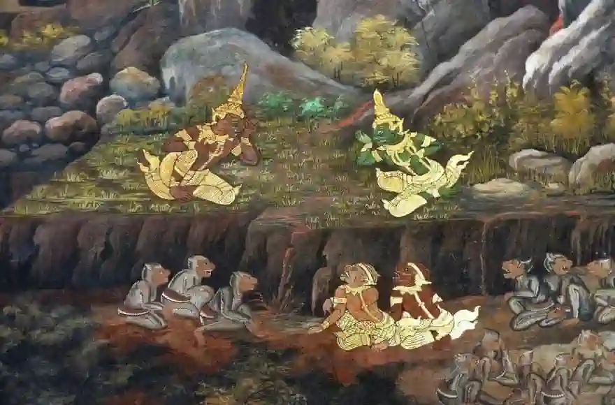 Ramakische Wandgemaelde