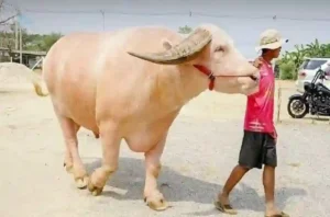 Albino-Büffel für Rekordpreis von 18 Millionen Baht verkauft