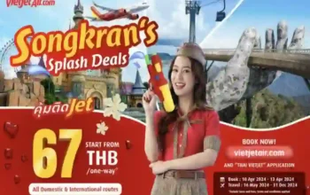Thai Vietjet bietet günstige "Songkran's Splash Deals" an