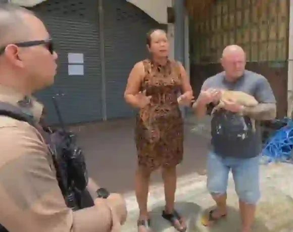 Thailändisch-britisches Paar rettet Welpe vor Missbrauch im Restaurant