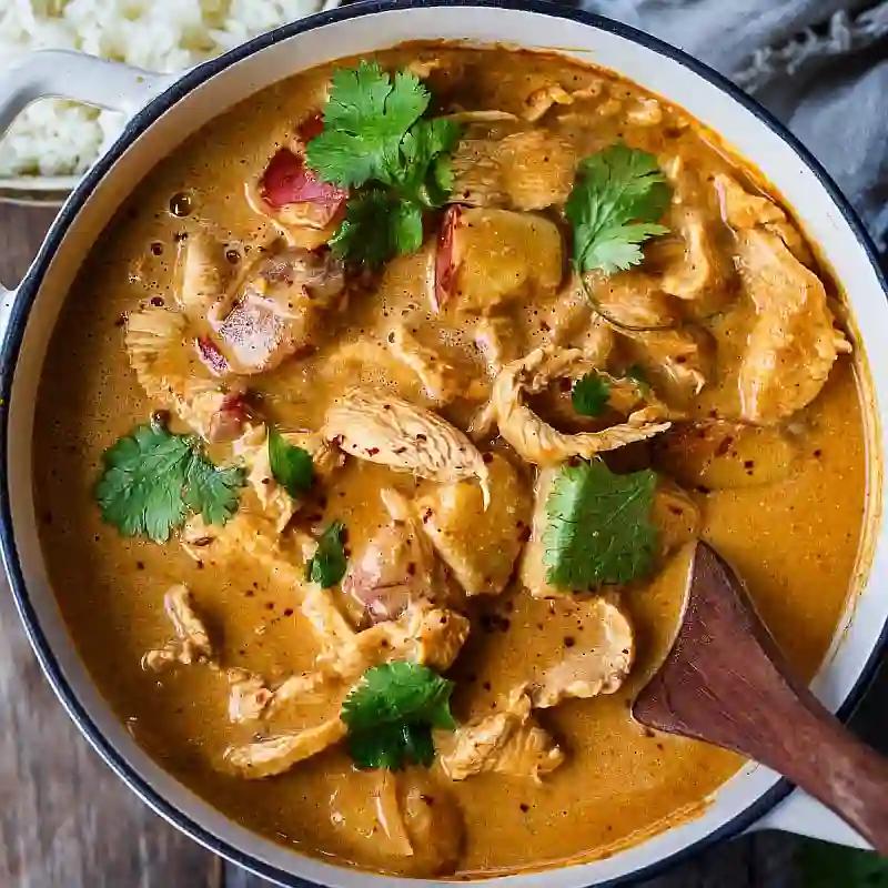 Massaman Curry bekannt fuer seine reichhaltige und doch milde Wuerze war mit Platz 60 ein geschmackvolles Highlight