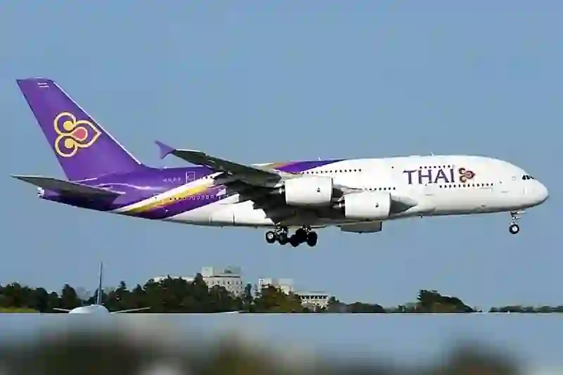 THAI Flug muss Notlandung machen