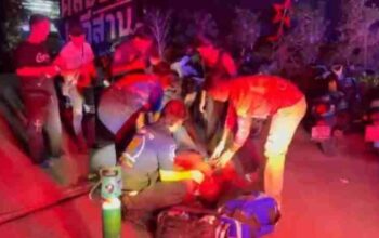 Betrunkener Schwede nach Ohnmacht auf Parkplatz in Pattaya überfahren