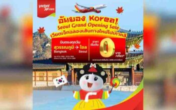 VietJet startet Flüge Bangkok-Seoul mit 0-Baht-Tarifen