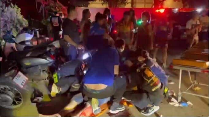 Betrunkener Schwede nach Ohnmacht auf Parkplatz in Pattaya überfahren unfall tod pattaya