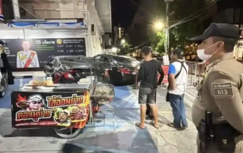 Die Polizei von Pattaya geht hart gegen illegale Verkäufer vor